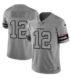 Nike Patriots 12 Tom Brady 2019 Gray Gridiron Gray Vapor Untouchable Limited Jersey Nike Patriots 12 Tom Brady 2019 Gray Gridiron Gray Vapor Untouchable Limited Jersey