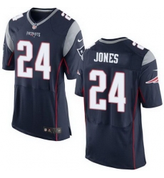 Nike Patriots #24 Cyrus Jones Navy Blue Team Color Mens Stitched NFL New Elite Jersey Nike Patriots #24 Cyrus Jones Navy Blue Team Color Mens Stitched NFL New Elite Jersey