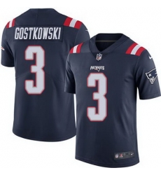 Nike Patriots #3 Stephen Gostkowski Navy Blue Mens Stitched NFL Limited Rush Jersey Nike Patriots #3 Stephen Gostkowski Navy Blue Mens Stitched NFL Limited Rush Jersey