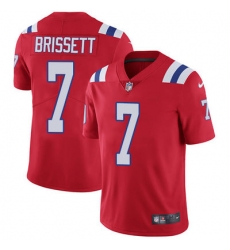Nike Patriots #7 Jacoby Brissett Red Alternate Mens Stitched NFL Vapor Untouchable Limited Jersey Nike Patriots #7 Jacoby Brissett Red Alternate Mens Stitched NFL Vapor Untouchable Limited Jersey