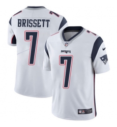Nike Patriots #7 Jacoby Brissett White Mens Stitched NFL Vapor Untouchable Limited Jersey Nike Patriots #7 Jacoby Brissett White Mens Stitched NFL Vapor Untouchable Limited Jersey