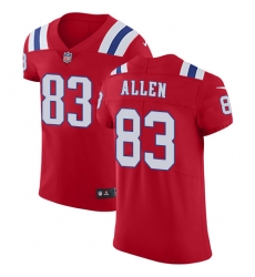 Nike Patriots #83 Dwayne Allen Red Alternate Mens Stitched NFL Vapor Untouchable Elite Jersey