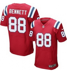 Nike Patriots #88 Martellus Bennett Red Alternate Men Stitched NFL Elite Jersey Nike Patriots #88 Martellus Bennett Red Alternate Men Stitched NFL Elite Jersey