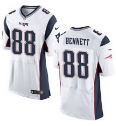 Nike Patriots #88 Martellus Bennett White Men Stitched NFL Elite Jersey Nike Patriots #88 Martellus Bennett White Men Stitched NFL Elite Jersey