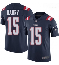Patriots 15 N 27Keal Harry Navy Blue Men Stitched Football Limited Rush Jersey Patriots 15 N 27Keal Harry Navy Blue Men Stitched Football Limited Rush Jersey
