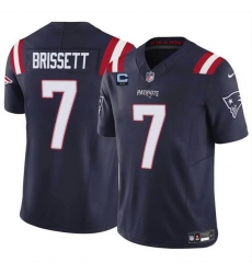 en New England Patriots 7 Jacoby Brissett Navy F U S E With 2 Star C Patch Vapor Limited Stitched Football Jersey en New England Patriots 7 Jacoby Brissett Navy F U S E With 2 Star C Patch Vapor Limited Stitched Football Jersey