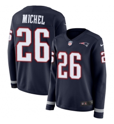 Nike Patriots #26 Sony Michel Navy Blue Team Color Women Stitched Jersey Nike Patriots #26 Sony Michel Navy Blue Team Color Women Stitched Jersey
