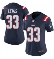 Nike Patriots #33 Dion Lewis Navy Blue Womens Stitched NFL Limited Rush Jersey Nike Patriots #33 Dion Lewis Navy Blue Womens Stitched NFL Limited Rush Jersey