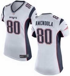 Nike Patriots #80 Danny Amendola White Womens Stitched NFL New Elite Jersey Nike Patriots #80 Danny Amendola White Womens Stitched NFL New Elite Jersey