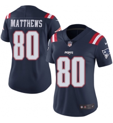 Nike Patriots #80 Jordan Matthews Navy Blue Womens Stitched NFL Limited Rush Jersey Nike Patriots #80 Jordan Matthews Navy Blue Womens Stitched NFL Limited Rush Jersey