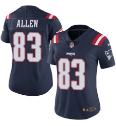 Nike Patriots #83 Dwayne Allen Navy Blue Womens Stitched NFL Limited Rush Jersey Nike Patriots #83 Dwayne Allen Navy Blue Womens Stitched NFL Limited Rush Jersey