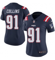 Nike Patriots #91 Jamie Collins Navy Blue Womens Stitched NFL Limited Rush Jersey Nike Patriots #91 Jamie Collins Navy Blue Womens Stitched NFL Limited Rush Jersey
