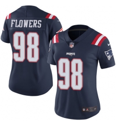 Nike Patriots #98 Trey Flowers Navy Blue Womens Stitched NFL Limited Rush Jersey Nike Patriots #98 Trey Flowers Navy Blue Womens Stitched NFL Limited Rush Jersey