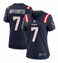 Women New England Patriots 7 JuJu Smith Schuster Navy Stitched Game Jersey Women New England Patriots 7 JuJu Smith Schuster Navy Stitched Game Jersey