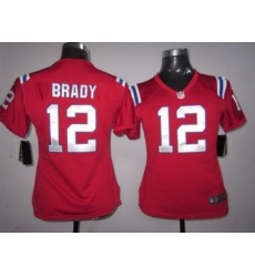 Women Nike New England Patriots #12 Brady Red Nike NFL Jersey Women Nike New England Patriots #12 Brady Red Nike NFL Jersey