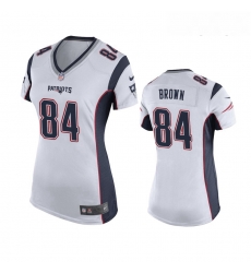 Women Nike New England Patriots 84 Antonio Brown White Limited Jersey Women Nike New England Patriots 84 Antonio Brown White Limited Jersey