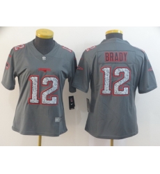 Women Nike Patriots 12 Tom Brady Gray Camo Vapor Untouchable Limited Jersey Women Nike Patriots 12 Tom Brady Gray Camo Vapor Untouchable Limited Jersey