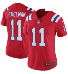 Womens Nike New England Patriots 11 Julian Edelman Red Alternate Vapor Untouchable Limited Player NFL Jersey Womens Nike New England Patriots 11 Julian Edelman Red Alternate Vapor Untouchable Limited Player NFL Jersey