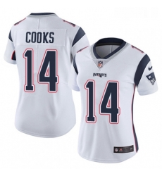 Womens Nike New England Patriots 14 Brandin Cooks White Vapor Untouchable Limited Player NFL Jersey Womens Nike New England Patriots 14 Brandin Cooks White Vapor Untouchable Limited Player NFL Jersey