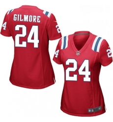 Womens Nike New England Patriots 24 Stephon Gilmore Game Red Alternate NFL Jersey Womens Nike New England Patriots 24 Stephon Gilmore Game Red Alternate NFL Jersey