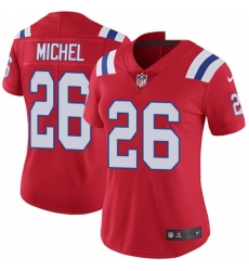 Womens Nike New England Patriots 26 Sony Michel Red Alternate Vapor Untouchable Limited Player NFL Jersey Womens Nike New England Patriots 26 Sony Michel Red Alternate Vapor Untouchable Limited Player NFL Jersey