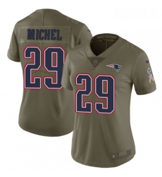 Womens Nike New England Patriots 29 Sony Michel Limited Olive 2017 Salute to Service NFL Jersey Womens Nike New England Patriots 29 Sony Michel Limited Olive 2017 Salute to Service NFL Jersey