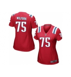 Women's Nike New England Patriots #75 Vince Wilfork Red Alternate Stitched NFL Jersey Women's Nike New England Patriots #75 Vince Wilfork Red Alternate Stitched NFL Jersey
