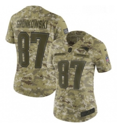Womens Nike New England Patriots 87 Rob Gronkowski Limited Camo 2018 Salute to Service NFL Jersey Womens Nike New England Patriots 87 Rob Gronkowski Limited Camo 2018 Salute to Service NFL Jersey