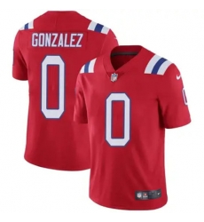 Youth New England Patriots 0 Christian Gonzalez Red Stitched Vapor Limited Jersey Youth New England Patriots 0 Christian Gonzalez Red Stitched Vapor Limited Jersey