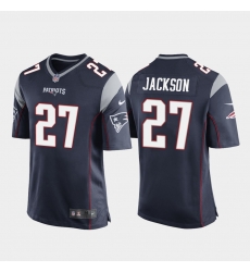 Youth New England Patriots #27 J.C. Jackson Game Jersey Navy Youth New England Patriots #27 J.C. Jackson Game Jersey Navy