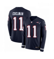Youth Nike New England Patriots 11 Julian Edelman Limited Navy Blue Therma Long Sleeve NFL Jersey Youth Nike New England Patriots 11 Julian Edelman Limited Navy Blue Therma Long Sleeve NFL Jersey