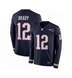 Youth Nike New England Patriots 12 Tom Brady Limited Navy Blue Therma Long Sleeve NFL Jersey Youth Nike New England Patriots 12 Tom Brady Limited Navy Blue Therma Long Sleeve NFL Jersey