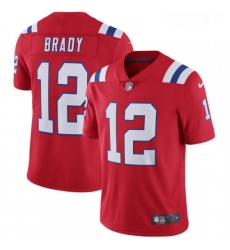Youth Nike New England Patriots 12 Tom Brady Red Alternate Vapor Untouchable Limited Player NFL Jersey Youth Nike New England Patriots 12 Tom Brady Red Alternate Vapor Untouchable Limited Player NFL Jersey