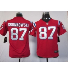 Youth Nike New England Patriots #87 Gronkowski Red Nike NFL Jerseys Youth Nike New England Patriots #87 Gronkowski Red Nike NFL Jerseys