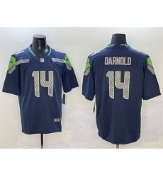 Men Seattle Seahawks 14 Sam Darnold Navy 2025 Vapor Limited Stitched Football Jersey Men Seattle Seahawks 14 Sam Darnold Navy 2025 Vapor Limited Stitched Football Jersey