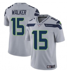 Men Seattle Seahawks 15 P J Walker Grey Vapor Limited Stitched Football Jersey Men Seattle Seahawks 15 P J Walker Grey Vapor Limited Stitched Football Jersey