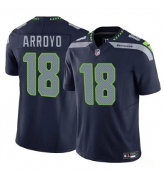 Men Seattle Seahawks 18 Elijah Arroyo Navy 2025 Draft F U S E Vapor Limited Stitched Football Jersey Men Seattle Seahawks 18 Elijah Arroyo Navy 2025 Draft F U S E Vapor Limited Stitched Football Jersey