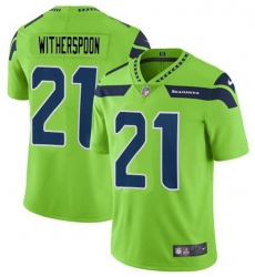 Men Seattle Seahawks 21 Devon Witherspoon Green Vapor Untouchable Limited Stitched Football Jersey Men Seattle Seahawks 21 Devon Witherspoon Green Vapor Untouchable Limited Stitched Football Jersey