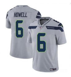 Men Seattle Seahawks 6 Sam Howell Grey Vapor Limited Stitched Football Jersey Men Seattle Seahawks 6 Sam Howell Grey Vapor Limited Stitched Football Jersey