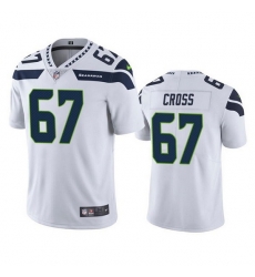 Men Seattle Seahawks 67 Charles Cross White Vapor Untouchable Limited Stitched jersey Men Seattle Seahawks 67 Charles Cross White Vapor Untouchable Limited Stitched jersey