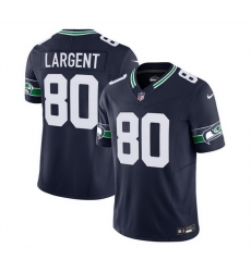 Men Seattle Seahawks 80 Steve Largent 2023 F U S E Navy Limited Stitched Football Jersey Men Seattle Seahawks 80 Steve Largent 2023 F U S E Navy Limited Stitched Football Jersey