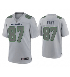 Men Seattle Seahawks 87 Noah Fant Grey Atmosphere Fashion Stitched Game Jersey Men Seattle Seahawks 87 Noah Fant Grey Atmosphere Fashion Stitched Game Jersey