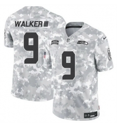 Men Seattle Seahawks 9 Kenneth Walker III 2024 F U S E Arctic Camo Salute To Service Limited Stitched Football Jersey Men Seattle Seahawks 9 Kenneth Walker III 2024 F U S E Arctic Camo Salute To Service Limited Stitched Football Jersey