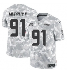 Men Seattle Seahawks 91 Byron Murphy II 2024 F U S E Arctic Camo Salute To Service Limited Stitched Football Jersey Men Seattle Seahawks 91 Byron Murphy II 2024 F U S E Arctic Camo Salute To Service Limited Stitched Football Jersey