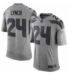 Mens Nike Seattle Seahawks 24 Marshawn Lynch Limited Gray Gridiron NFL Jersey Mens Nike Seattle Seahawks 24 Marshawn Lynch Limited Gray Gridiron NFL Jersey