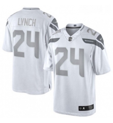 Mens Nike Seattle Seahawks 24 Marshawn Lynch Limited White Platinum NFL Jersey Mens Nike Seattle Seahawks 24 Marshawn Lynch Limited White Platinum NFL Jersey