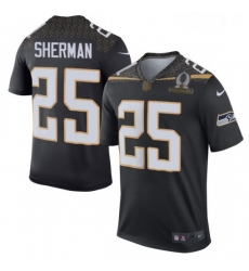 Mens Nike Seattle Seahawks 25 Richard Sherman Elite Black Team Irvin 2016 Pro Bowl NFL Jersey Mens Nike Seattle Seahawks 25 Richard Sherman Elite Black Team Irvin 2016 Pro Bowl NFL Jersey