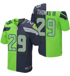 Mens Nike Seattle Seahawks 29 Earl Thomas III Elite NavyGreen Split Fashion NFL Jersey Mens Nike Seattle Seahawks 29 Earl Thomas III Elite NavyGreen Split Fashion NFL Jersey