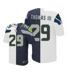 Mens Nike Seattle Seahawks 29 Earl Thomas III Elite NavyWhite Split Fashion NFL Jersey Mens Nike Seattle Seahawks 29 Earl Thomas III Elite NavyWhite Split Fashion NFL Jersey