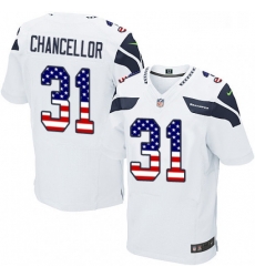 Mens Nike Seattle Seahawks 31 Kam Chancellor Elite White Road USA Flag Fashion NFL Jersey Mens Nike Seattle Seahawks 31 Kam Chancellor Elite White Road USA Flag Fashion NFL Jersey